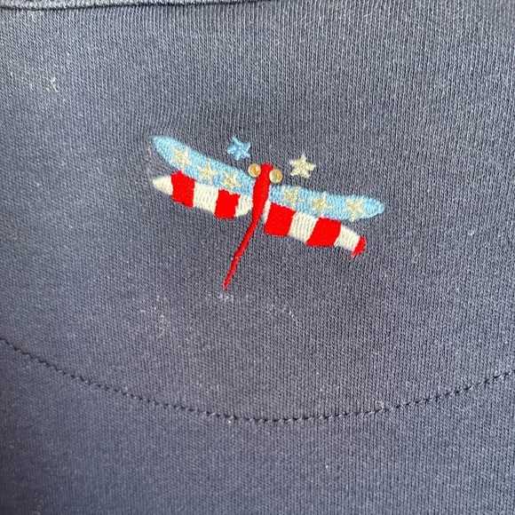 Breckenridge Women’s Vintage Embroidered Dragonfly and Star T-shirt Size Small - Picture 5 of 6